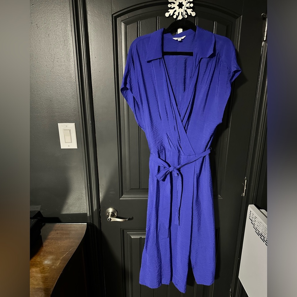 Reitmans Blue Short Sleeve Dress